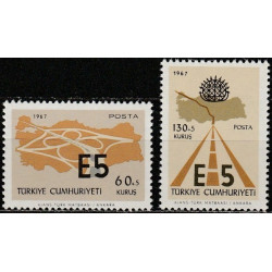 Turkijos pašto ženklai (1967). Kelių transportas