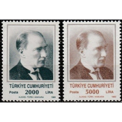 Turkijos pašto ženklai (1989). Valstybės vadovai