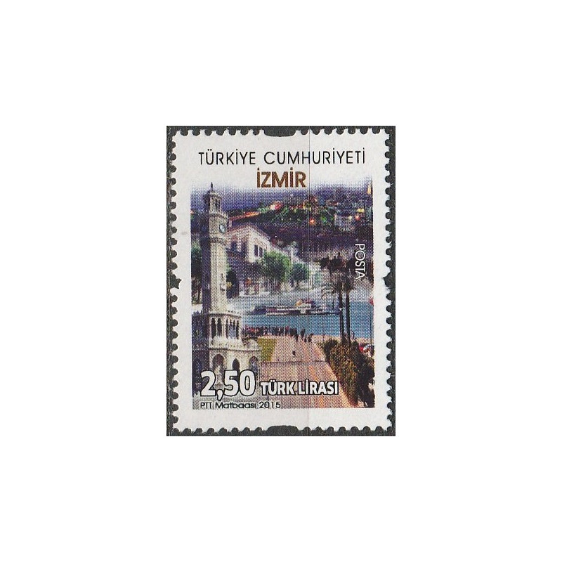 Turkijos pašto ženklai (2015). Architektūra (Izmiras)