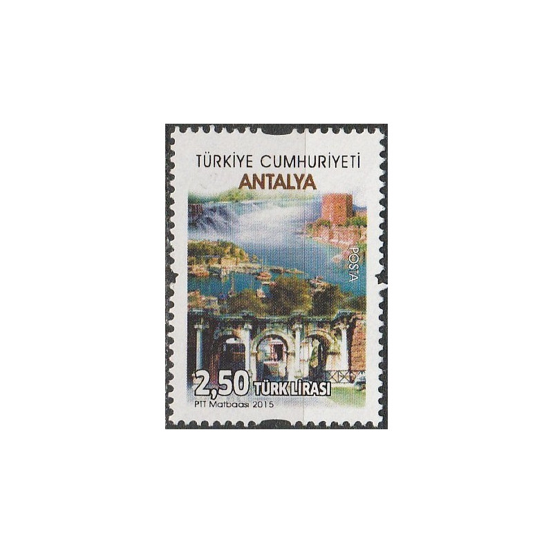 Turkijos pašto ženklai (2015). Architektūra (Antalija)