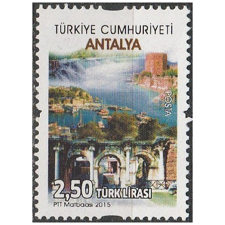 Turkijos pašto ženklai (2015). Architektūra (Antalija)