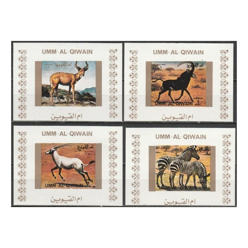Umm al-Qiwain stamps (1972) for sale. Grazing  mammals - imperforated