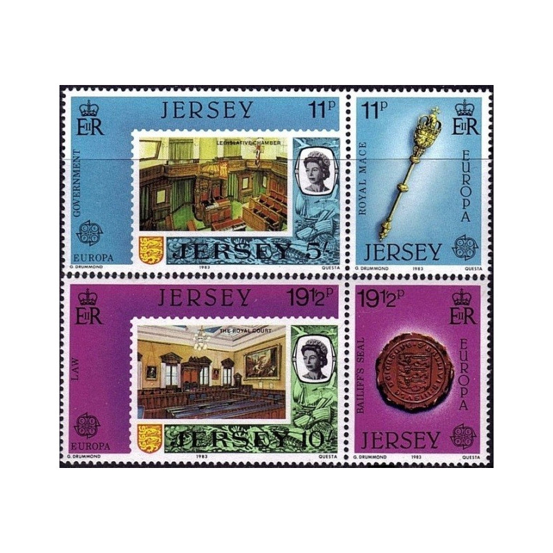 Džersio pašto ženklai (1983). Žmonijos išradimai