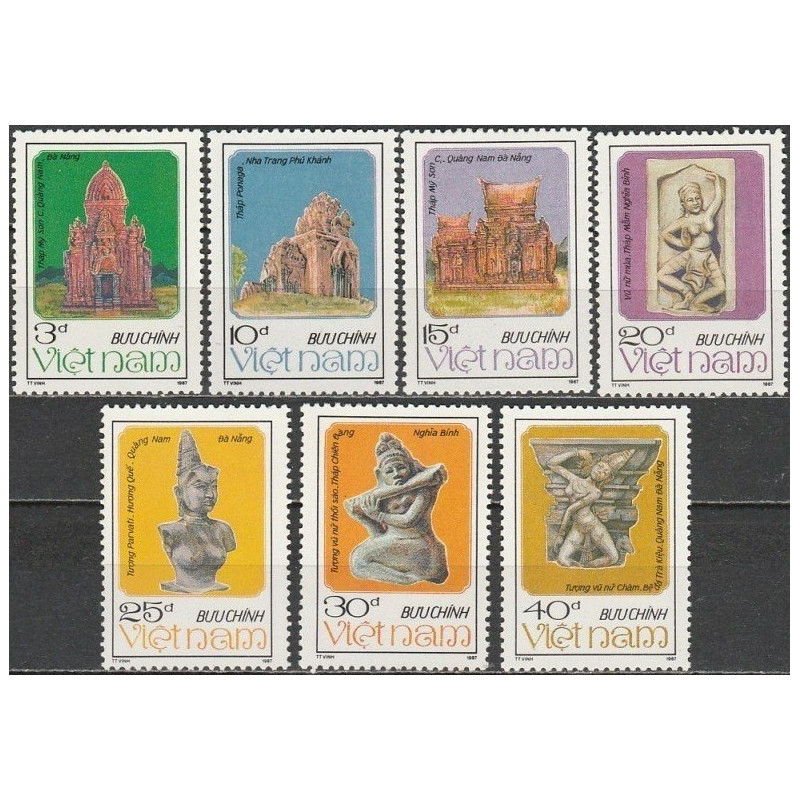 Vietnam stamps (1987) for sale. Cultural Heritage sites