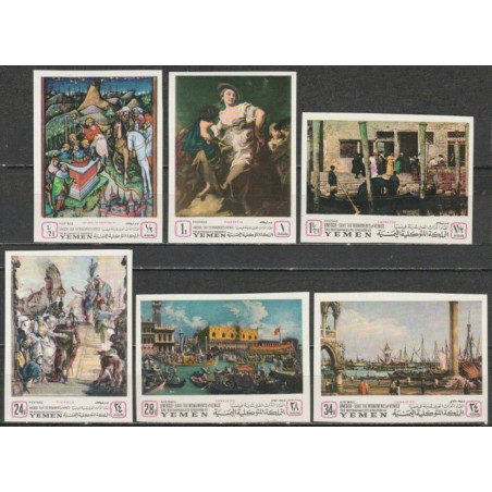 Kingdom of Yemen stamps (1968) for sale. Italian artwork (Venice)