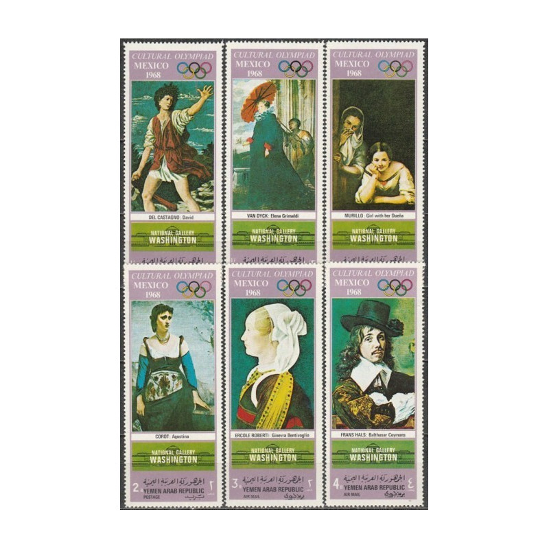 Jemenas 1969. Kultūrinė olimpiada Meksike (paveiklsiai iš Nacionalinės galerijos Vašingtone)
