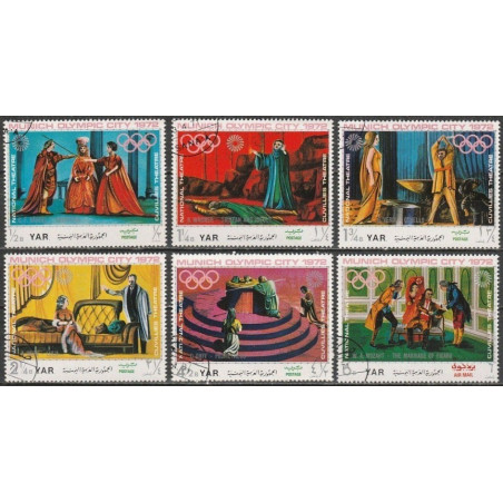 Šiaurės Jemeno pašto ženklai (1971). Miuncheno vasaros olimpinės žaidynės
