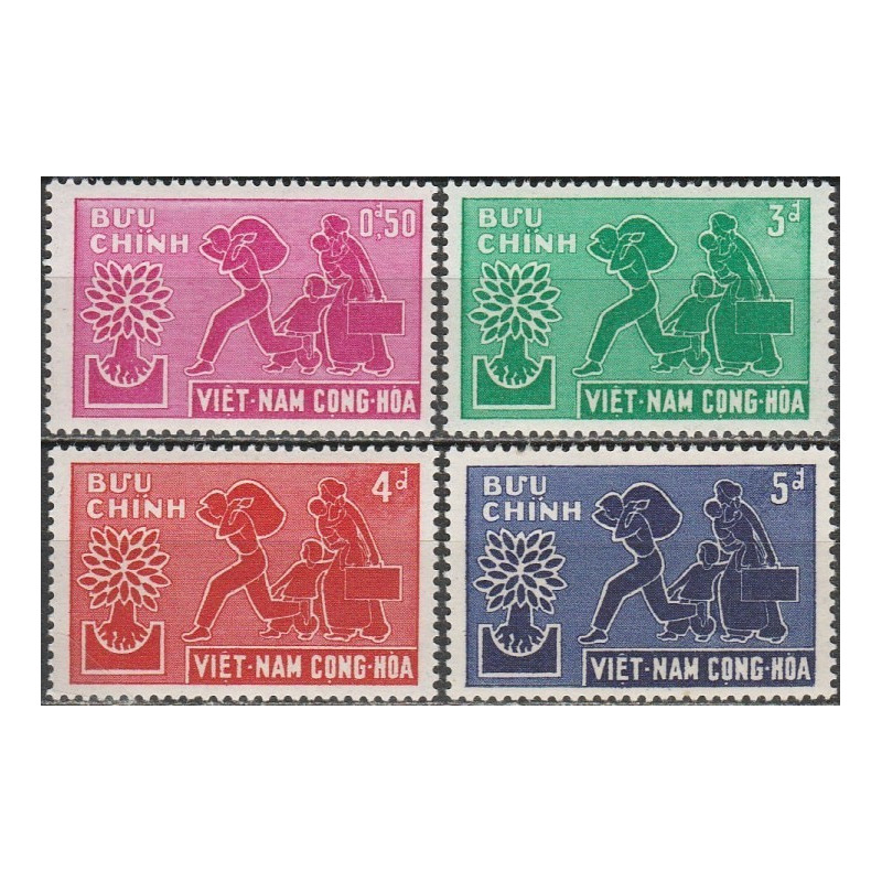 South Vietnam stamps (1960) for sale. World Refugee Year