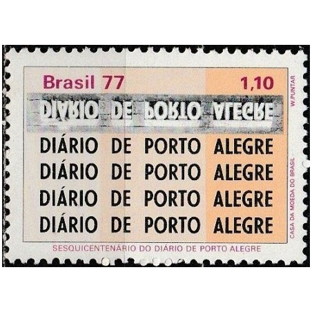 Brazilijos pašto ženklai (1977). Laikraštis