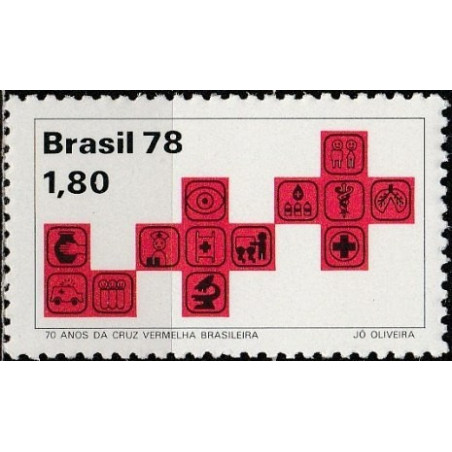 Brazil stamps (1978) for sale. Red Cross