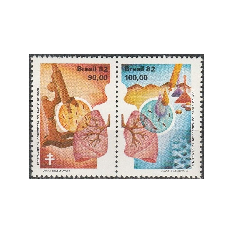 Brazilijos pašto ženklai (1982). Medicinos technologijos