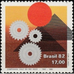Brazilijos pašto ženklai (1982). Kalnakasybos pramonė