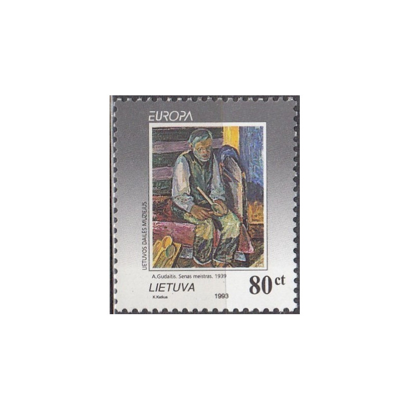 Lietuvos pašto ženklai (1993). Šiuolaikinis menas: paveikslai