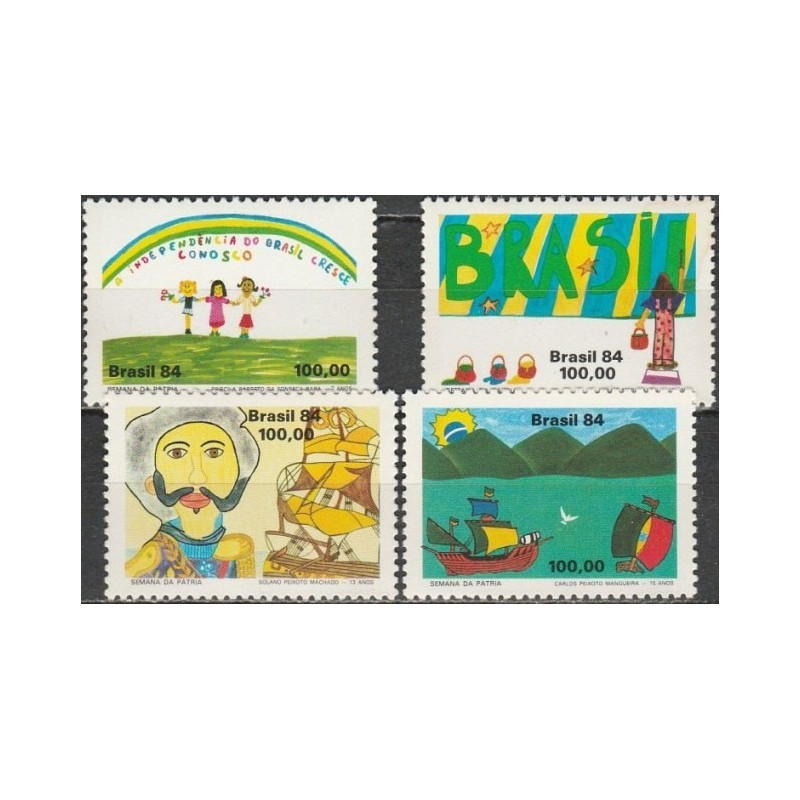 Brazilijos pašto ženklai (1984). Vaikų piešiniai, tėvo savaitė