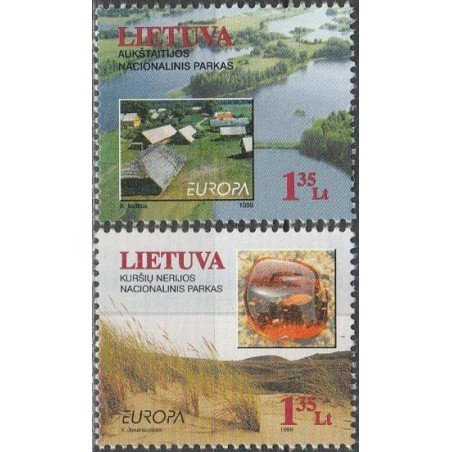Lietuvos pašto ženklai (1999). Gamtos rezervatai ir draustiniai