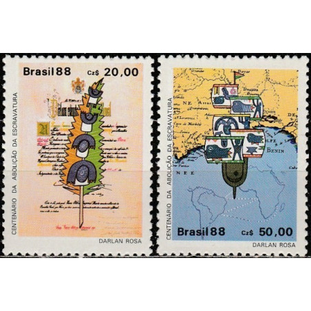 Brazil stamps (1988) for sale. Abolition of the slavery