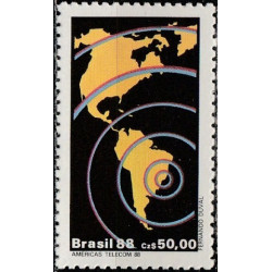 Brazil stamps (1988) for sale. International fair AMERICAS TELECOM