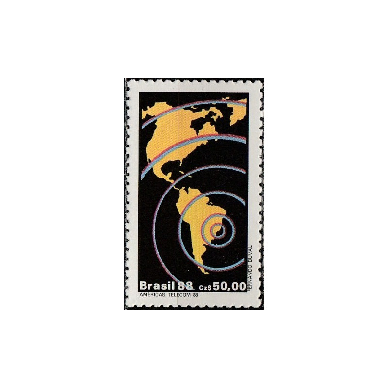 Brazil stamps (1988) for sale. International fair AMERICAS TELECOM