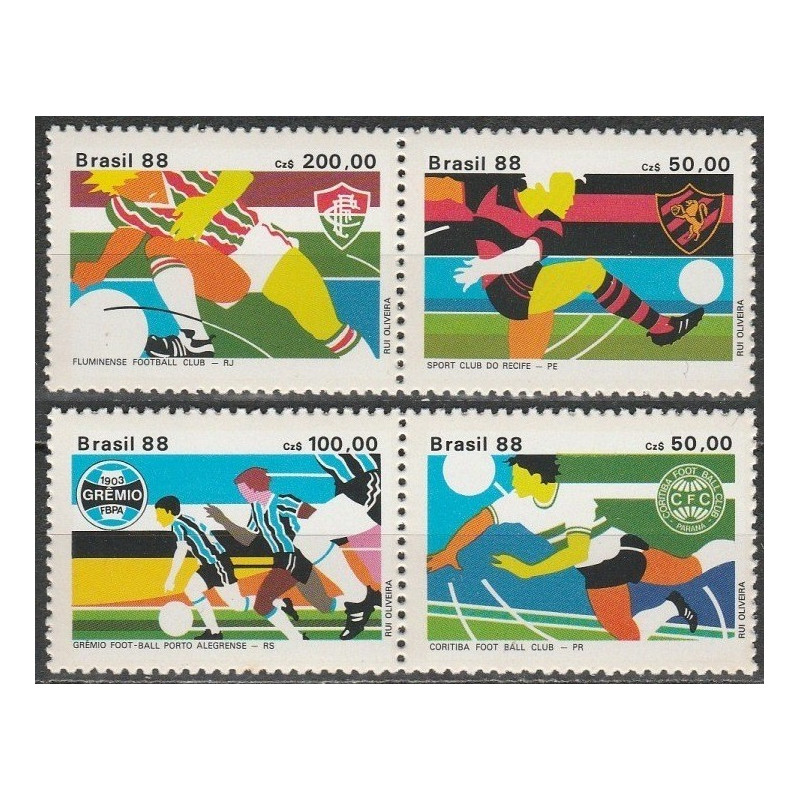 Brazil stamps (1988) for sale. Football clubs