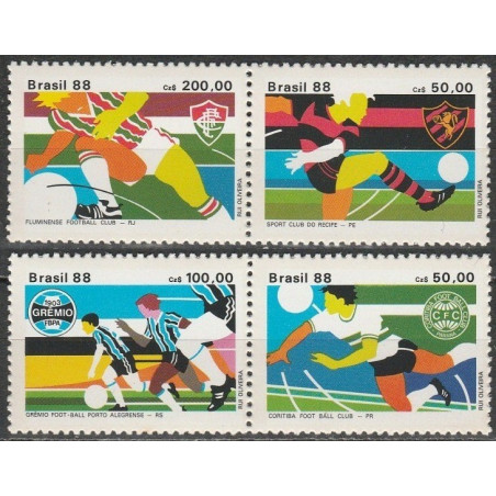 Brazil stamps (1988) for sale. Football clubs