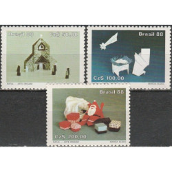 Brazilijos pašto ženklai (1988). Kalėdos