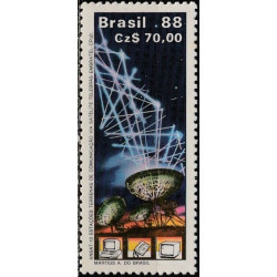 Brazilijos pašto ženklai (1988). Ryšių technologijos