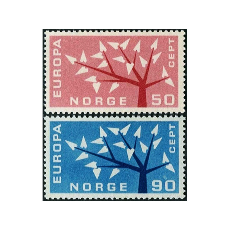 Norvegijos pašto ženklai (1962) - Fantastiškos Europa ženklų kainos‎