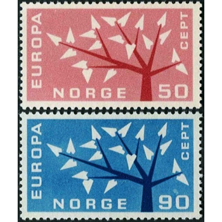 Norvegijos pašto ženklai (1962) - Fantastiškos Europa ženklų kainos‎