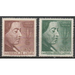 Čilės pašto ženklai (1958). Rašytoja, Nobel premijos laureatė