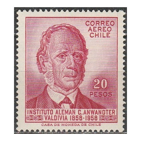 Chile stamps (1959) for sale. German political exile Carl Anwandter