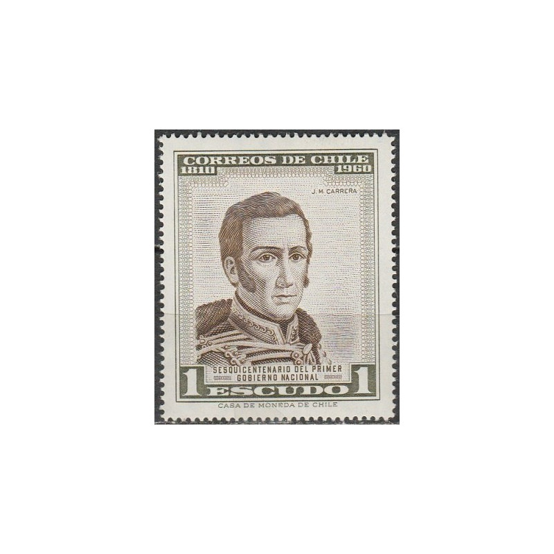 Chile stamps (1960) for sale. President José Miguel Carrera
