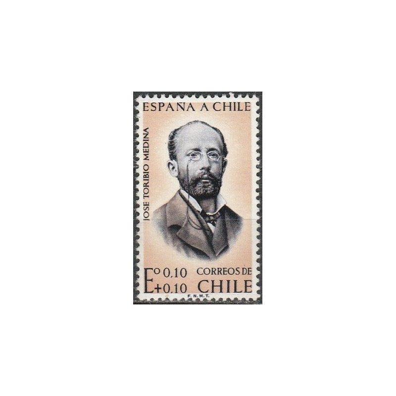 Čilės pašto ženklai (1961). Chose Medina, bibliografas