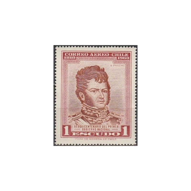 Čilės pašto ženklai (1963). Generolas Bernardas O Higinsas