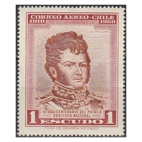 Čilės pašto ženklai (1963). Generolas Bernardas O Higinsas