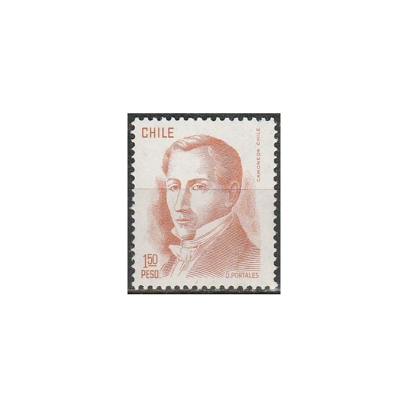 Čilės pašto ženklai (1976). Žymūs politikai (Diegas Portales)