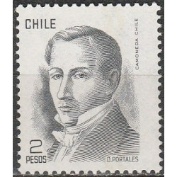 Čilės pašto ženklai (1977). Žymūs politikai (Diegas Portales)