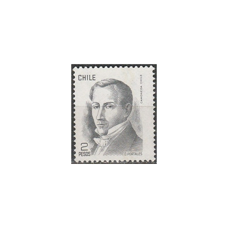 Čilės pašto ženklai (1977). Žymūs politikai (Diegas Portales)