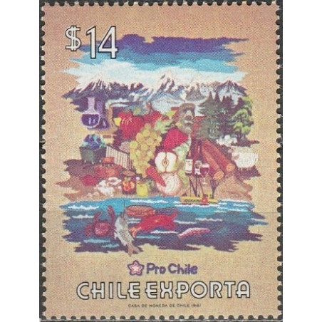 Chile stamps (1981) for sale. Export goods