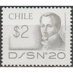Čilės pašto ženklai (1981). Žymūs politikai (Diegas Portales)