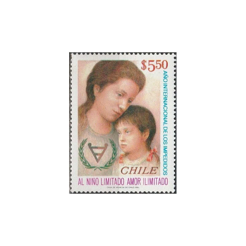 Chile stamps (1981) for sale. International Year of disabled people