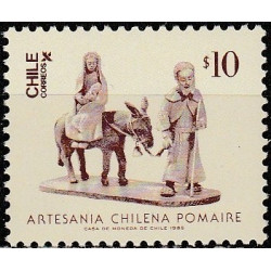 Chile stamps (1985) for sale. Artisanal handicraft