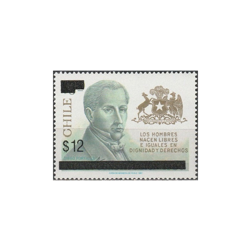 Chile stamps (1986) for sale. Diego Portales (politician)