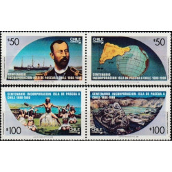 Chile stamps (1988) for sale. Centenary Easter Island annexation