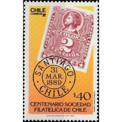 Čilės pašto ženklai (1988). Filatelistų sąjungai 100 metų
