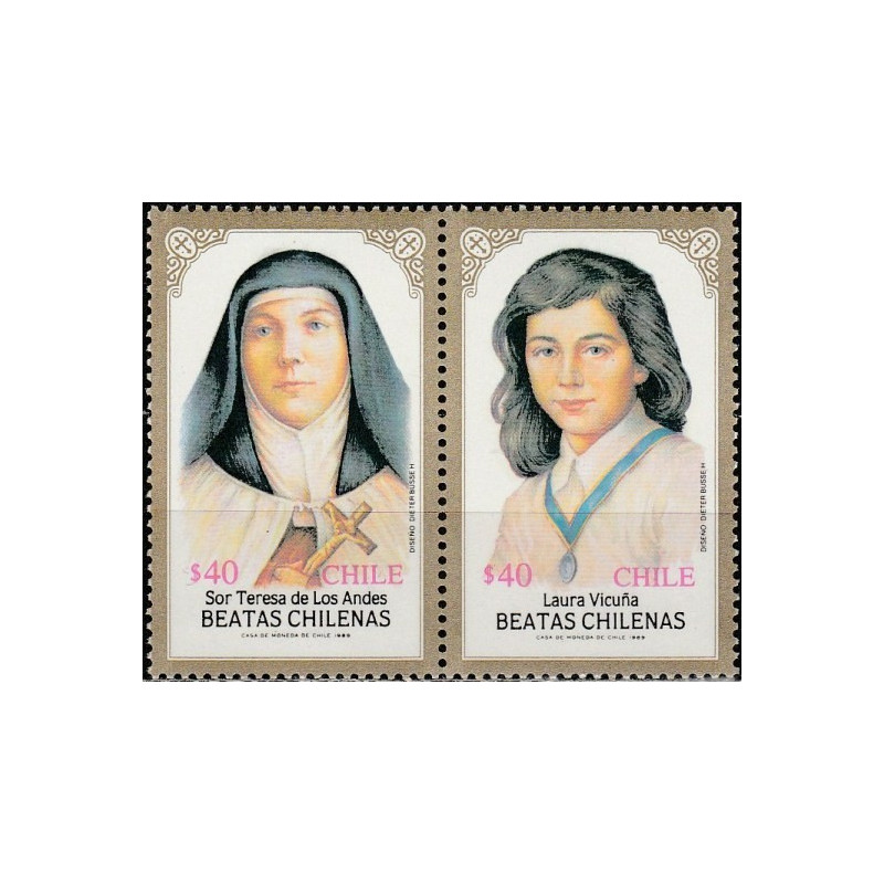 Chile stamps (1989) for sale. Blessed persons