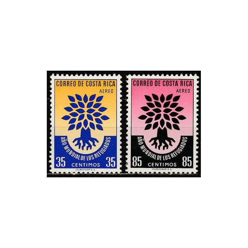 Kosta Rikos pašto ženklai (1960). Pasauliniai pabėgėlių metai