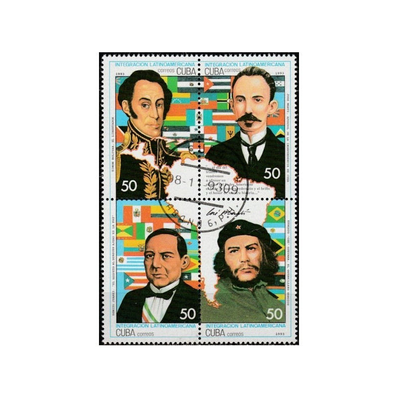 Cuba stamps (1993) for sale. Integration of Latino American countires