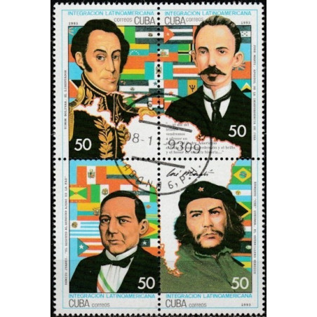 Cuba stamps (1993) for sale. Integration of Latino American countires