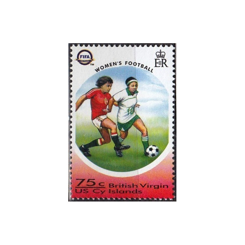 Mergelių salų pašto ženklai (2004). FIFA 100 metų (Moterų futbolas)