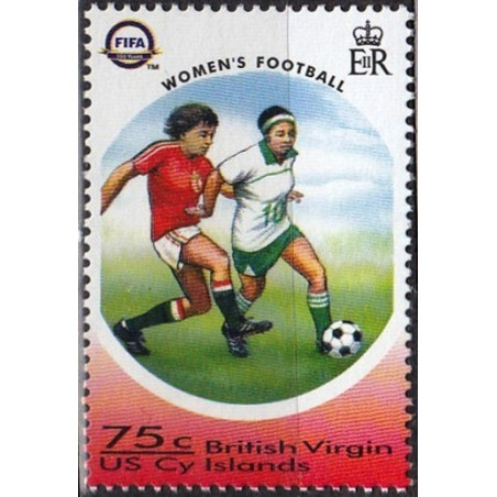 Mergelių salų pašto ženklai (2004). FIFA 100 metų (Moterų futbolas)